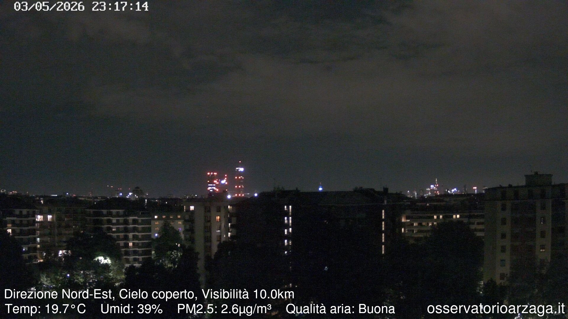 immagine della webcam nei dintorni di Graffignana: webcam Milano Arzaga