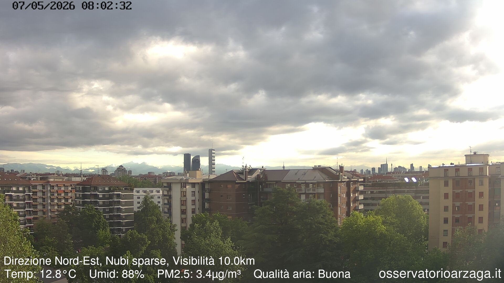 immagine della webcam nei dintorni di Gaggiano: webcam Milano Arzaga