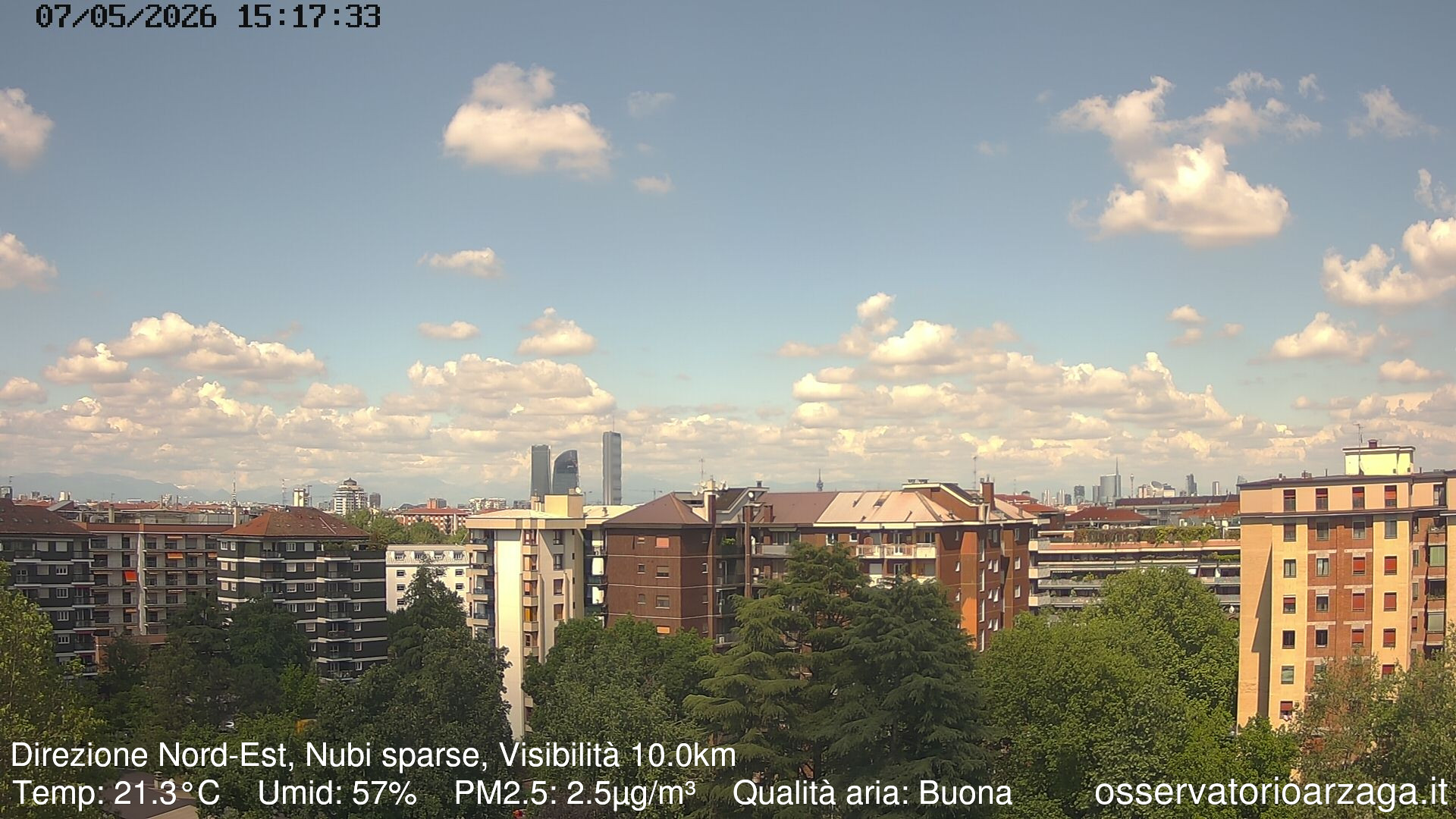 immagine della webcam nei dintorni di Milano Novara: webcam Milano Arzaga