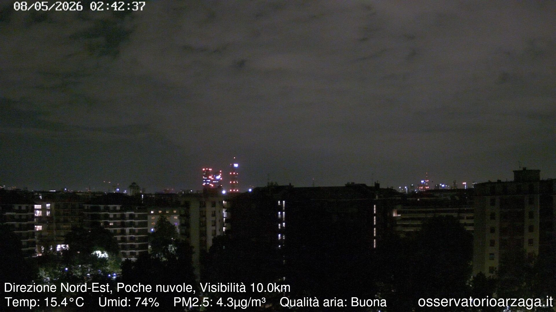 immagine della webcam nei dintorni di Bresso: webcam Milano Arzaga