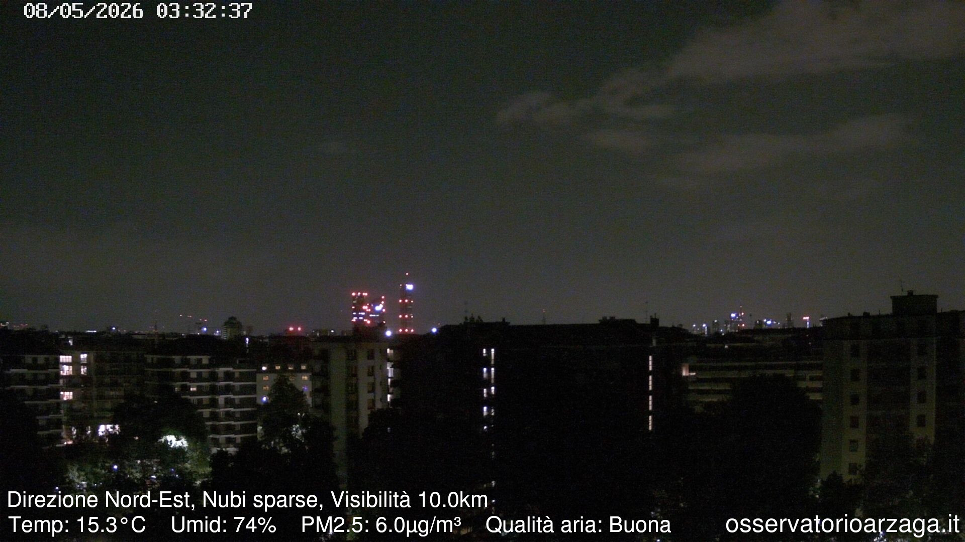 immagine della webcam nei dintorni di Milano Duomo: webcam Milano Arzaga