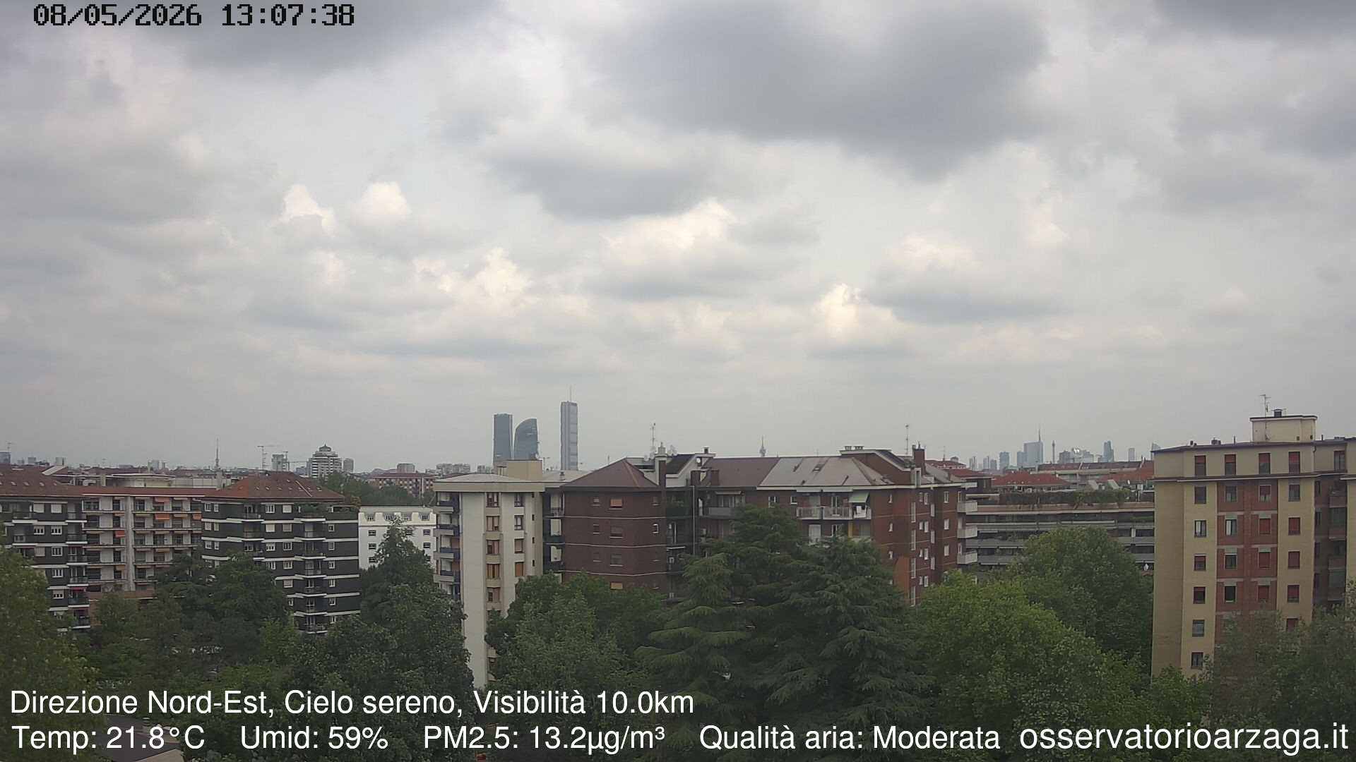 immagine della webcam nei dintorni di Milano Porta Romana: webcam Milano Arzaga