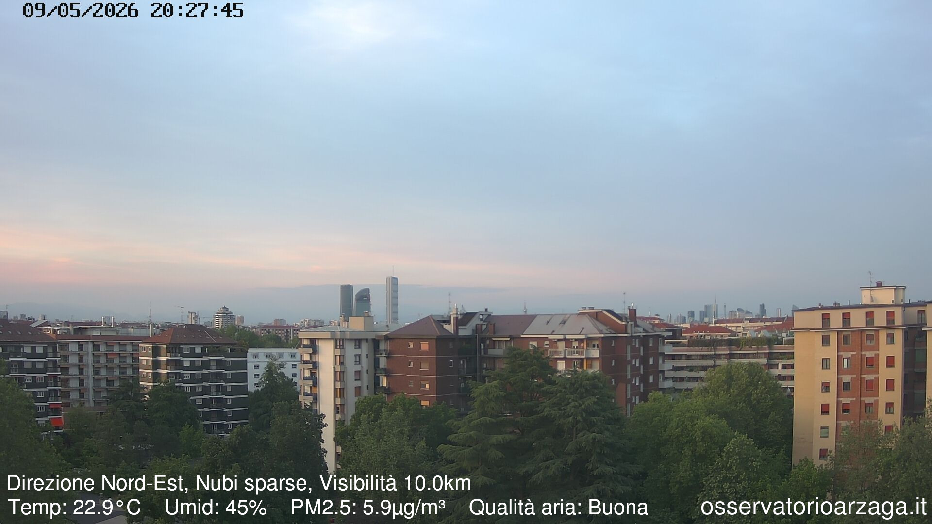 immagine della webcam nei dintorni di Milano Buenos Aires: webcam Milano Arzaga