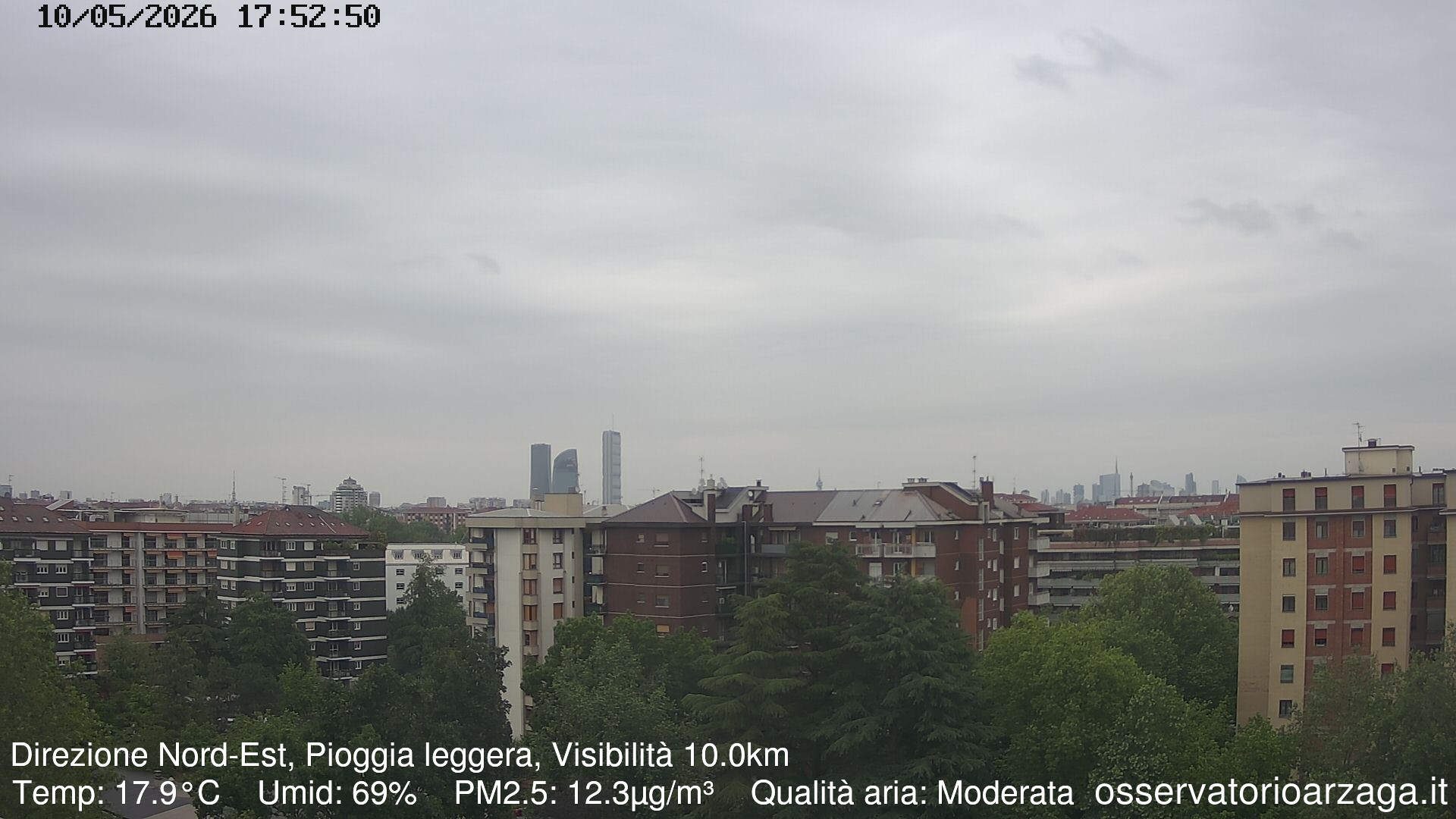 immagine della webcam nei dintorni di Milano Lodi: webcam Milano Arzaga