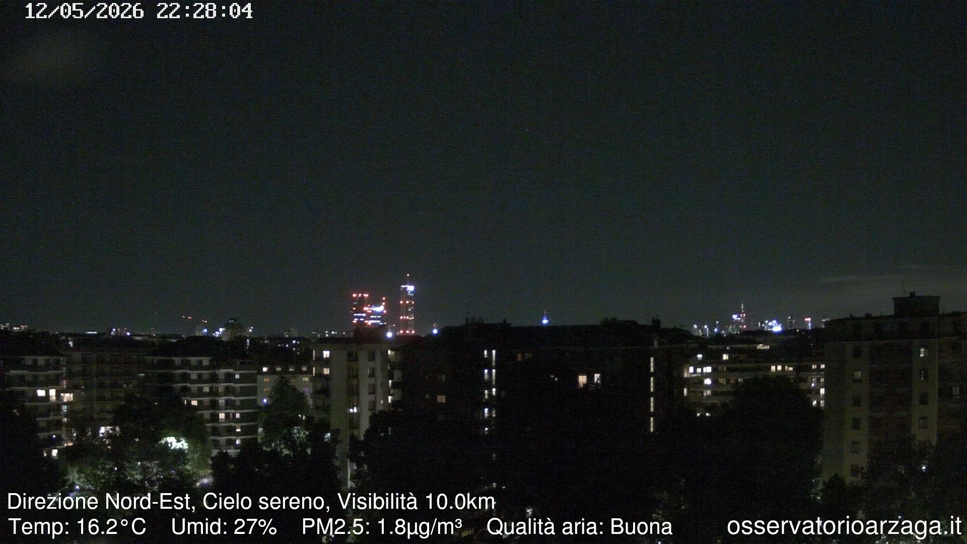 immagine della webcam nei dintorni di Milano Stazione Centrale: webcam Milano Arzaga