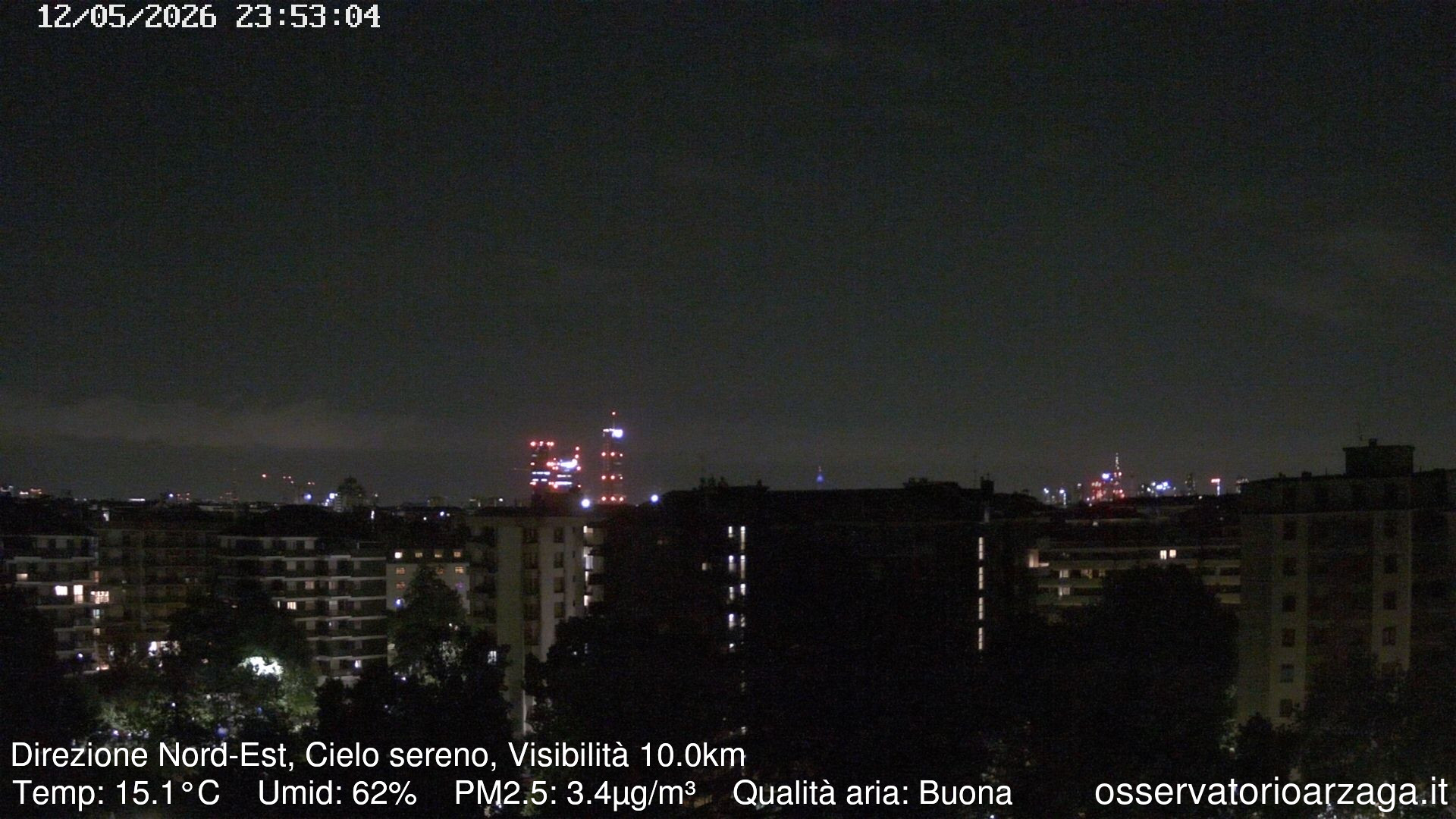 immagine della webcam nei dintorni di Milano Stazione Centrale: webcam Milano Arzaga