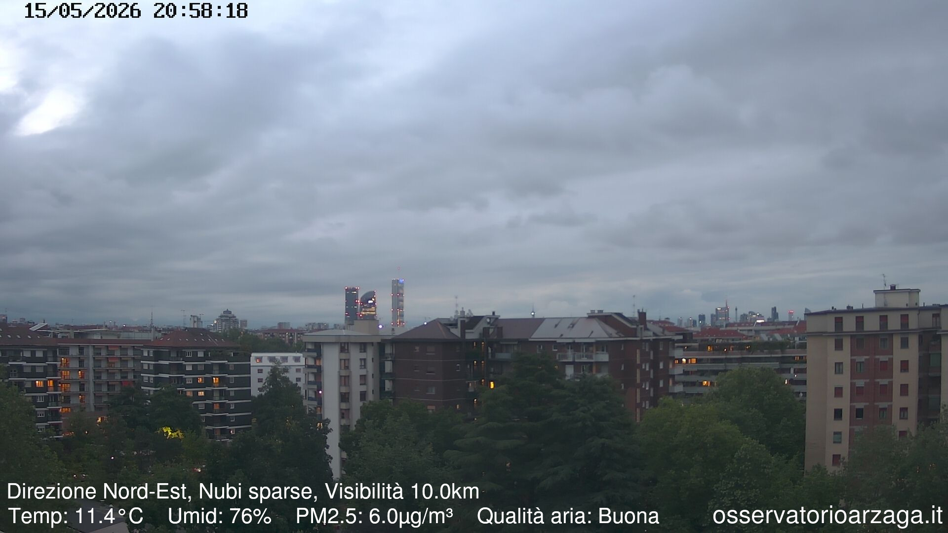 immagine della webcam nei dintorni di Milano Turro: webcam Milano Arzaga