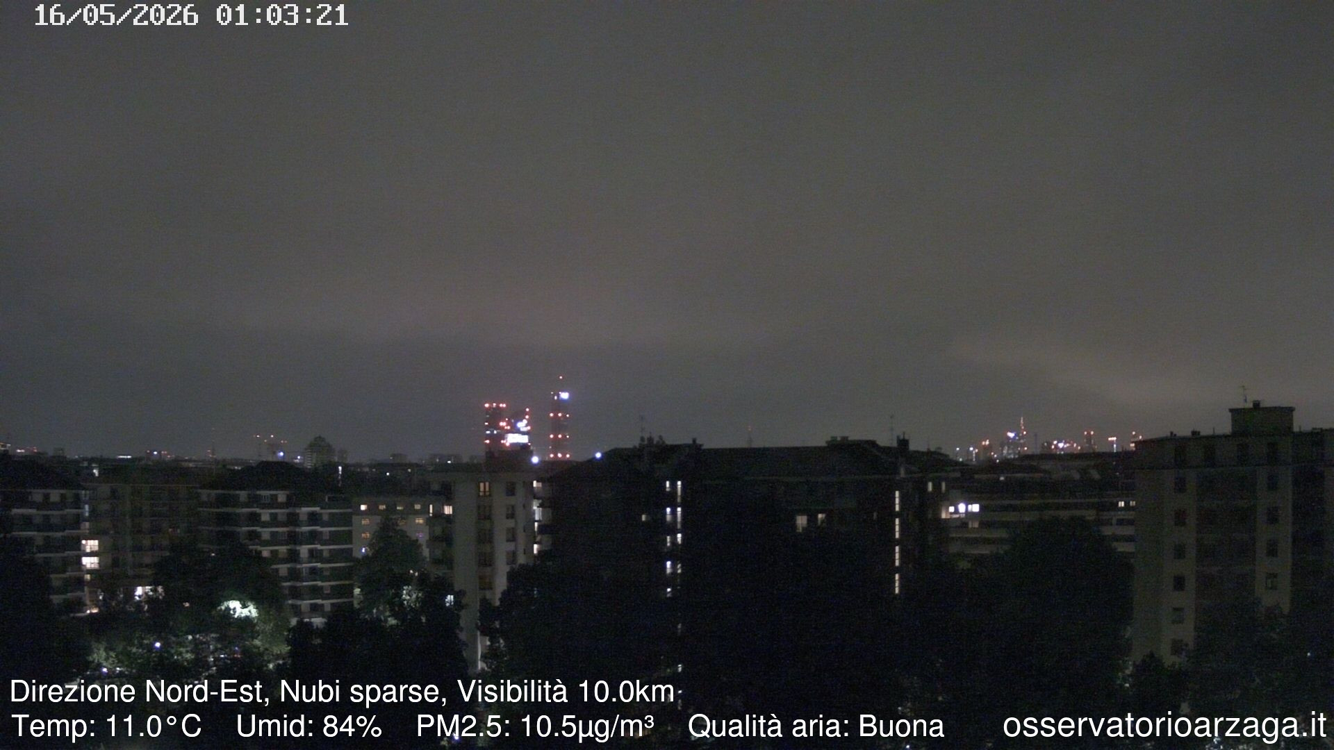 immagine della webcam nei dintorni di Milano Turro: webcam Milano Arzaga
