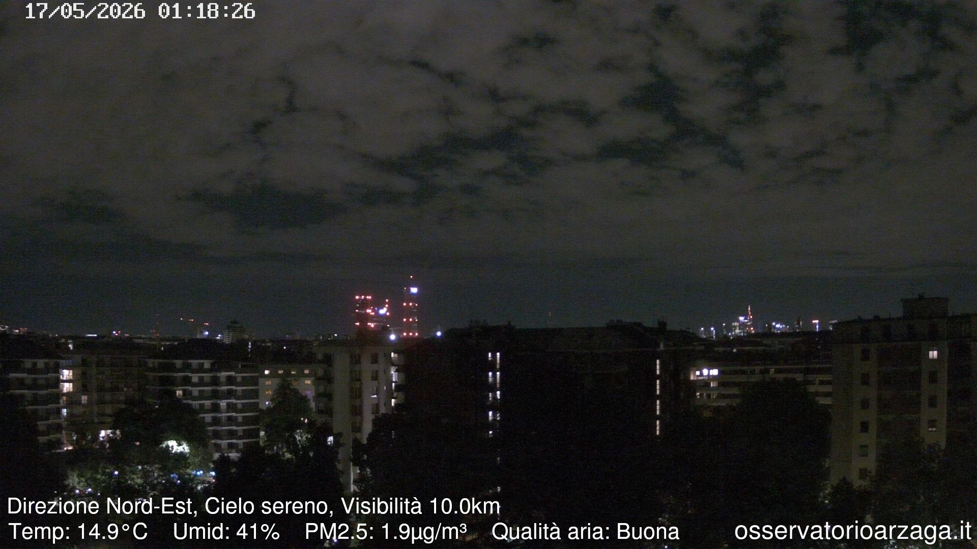 immagine della webcam nei dintorni di Milano Baggio: webcam Milano Arzaga