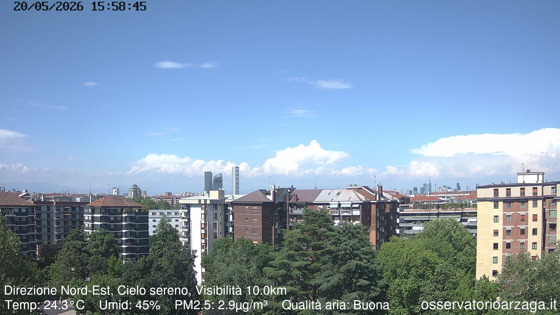 immagine della webcam nei dintorni di Milano Lotto: webcam Milano Arzaga