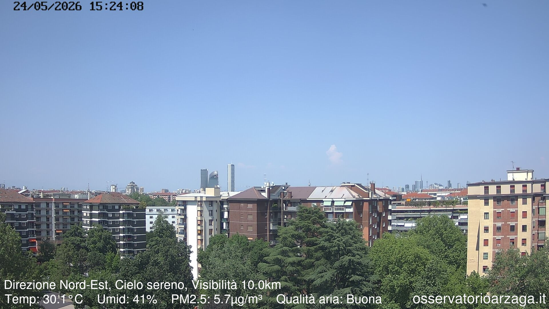 immagine della webcam nei dintorni di Milano Meda: webcam Milano Arzaga