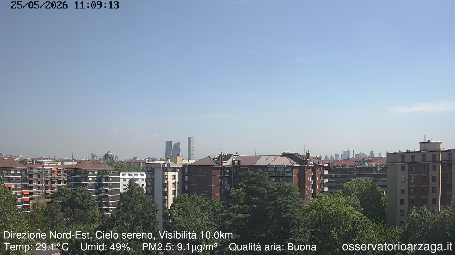 immagine della webcam nei dintorni di Milano Porta Volta: webcam Milano Arzaga