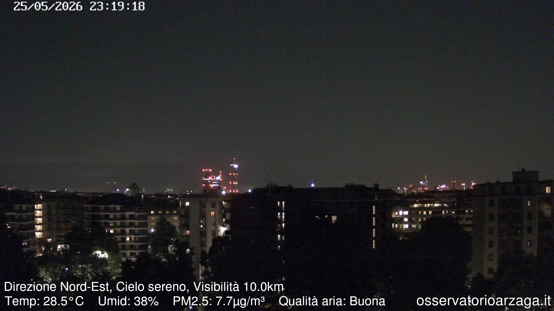 immagine della webcam nei dintorni di Milano Stazione Centrale: webcam Milano Arzaga