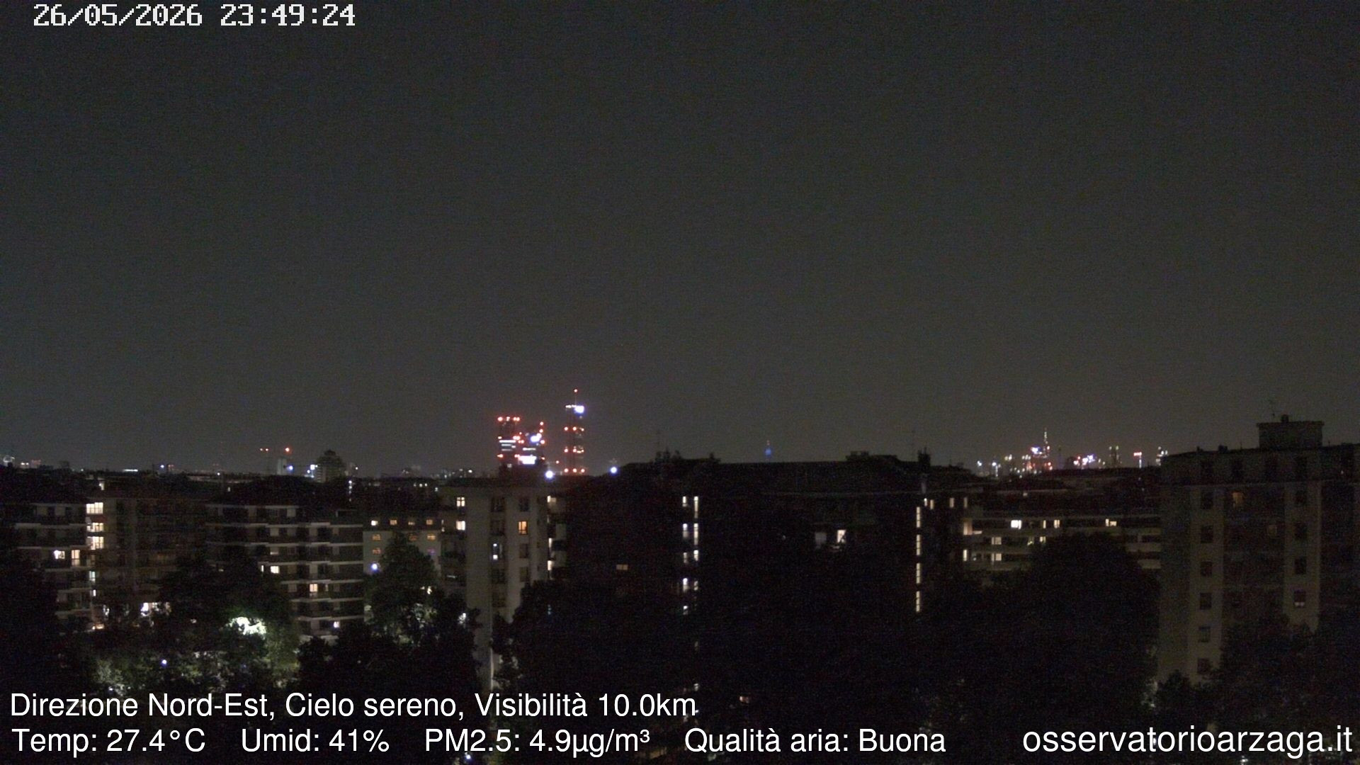 immagine della webcam nei dintorni di Milano Brolo Pantano: webcam Milano Arzaga