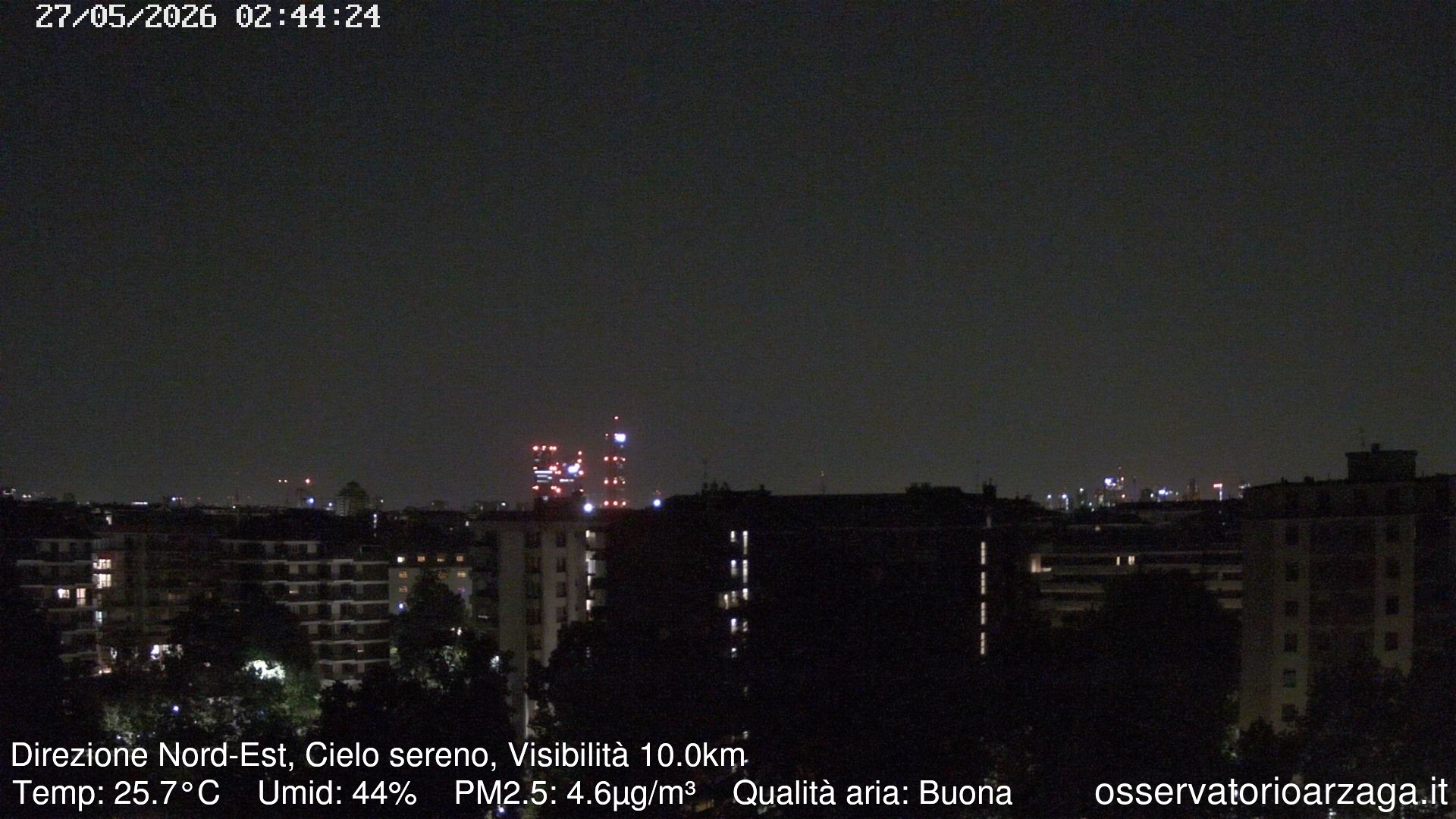 immagine della webcam nei dintorni di Milano Brolo Pantano: webcam Milano Arzaga