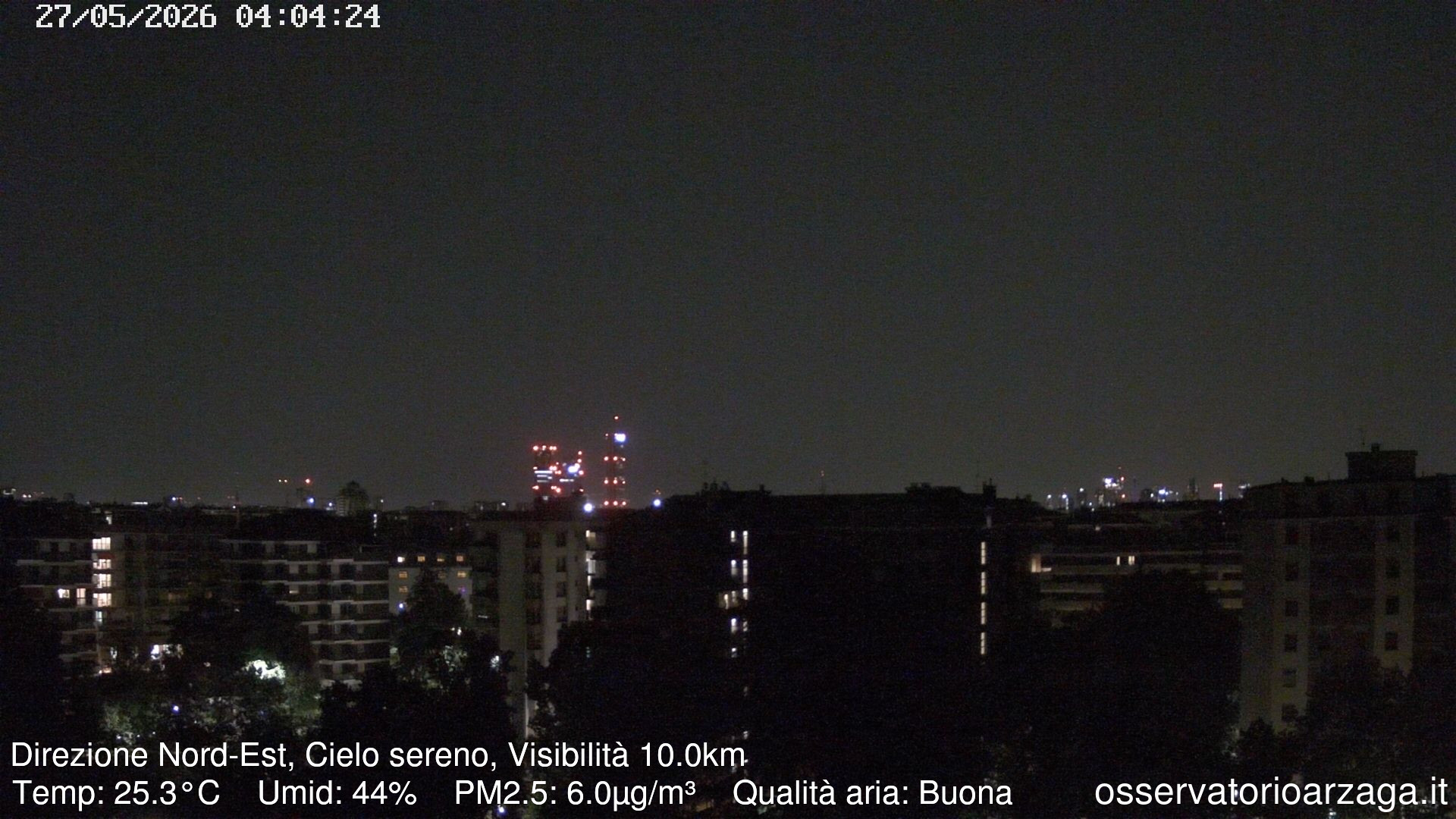 immagine della webcam nei dintorni di Milano Porta Nuova: webcam Milano Arzaga