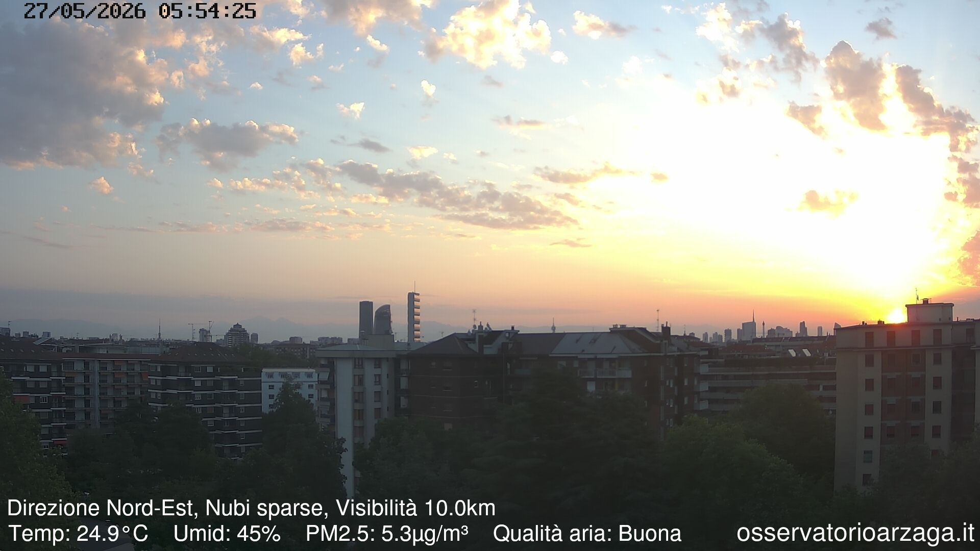 immagine della webcam nei dintorni di Milano Brolo Pantano: webcam Milano Arzaga