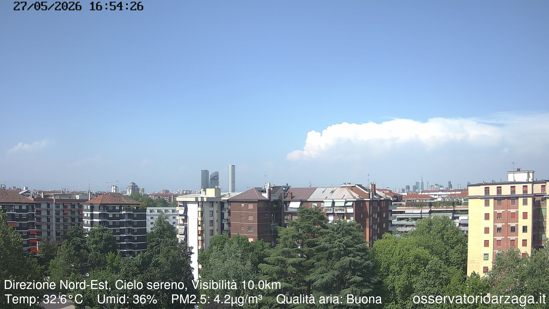 immagine della webcam nei dintorni di Milano Tortona: webcam Milano Arzaga