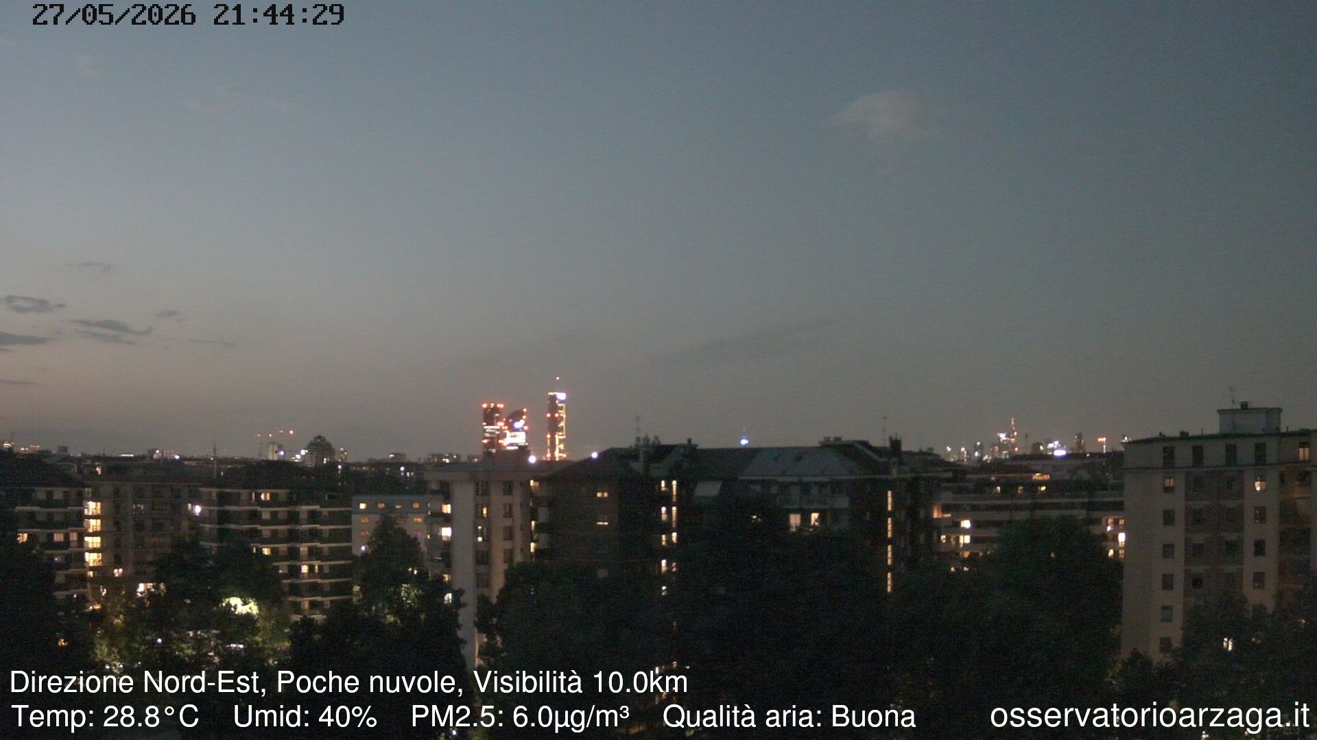 immagine della webcam nei dintorni di Milano Italia: webcam Milano Arzaga