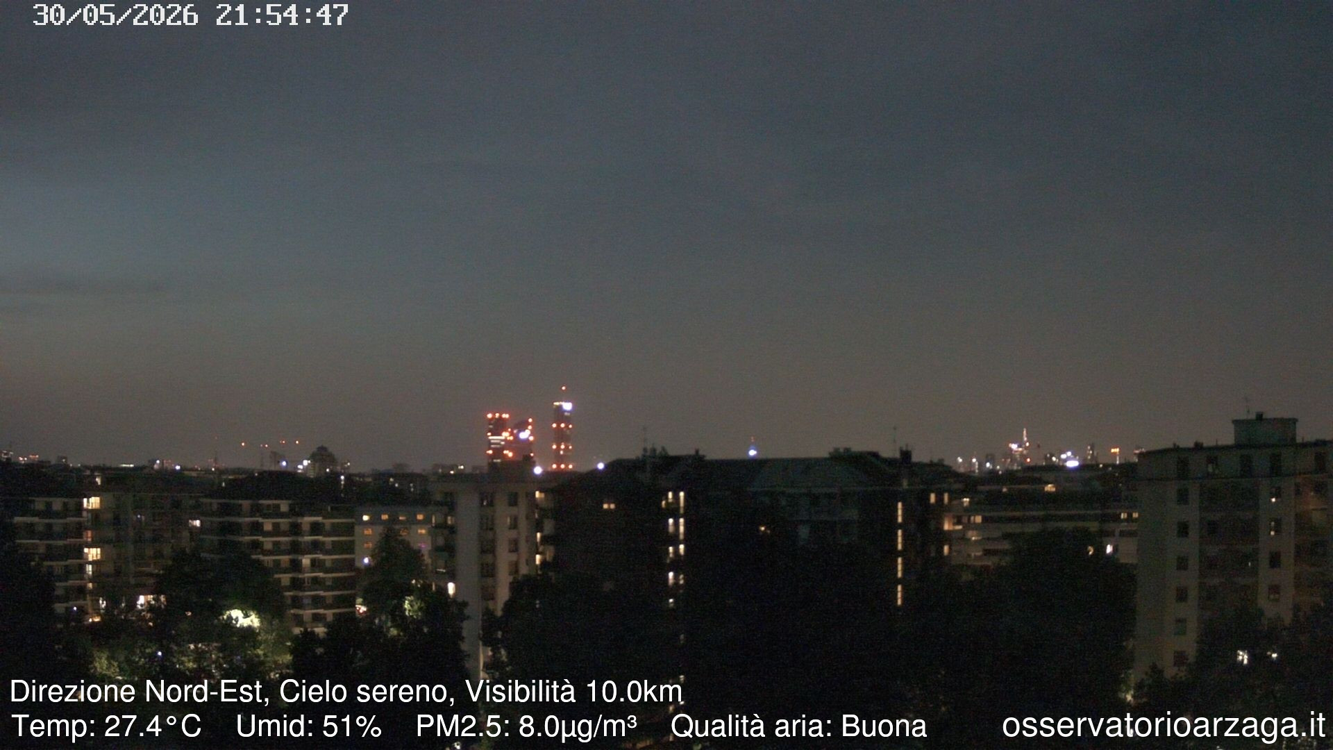 immagine della webcam nei dintorni di Milano Carrobbio: webcam Milano Arzaga