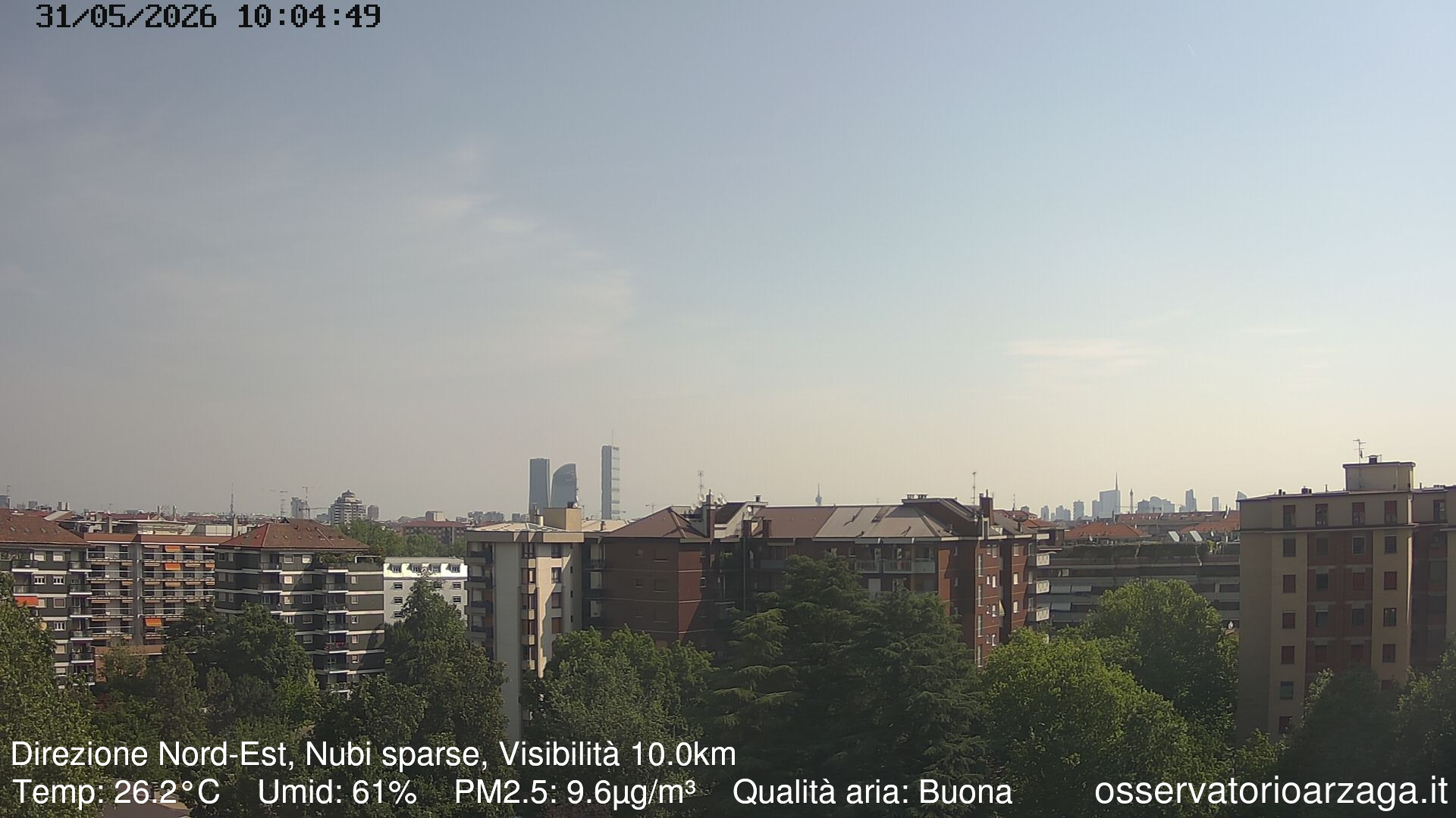 immagine della webcam nei dintorni di Garbagnate Milanese: webcam Milano Arzaga