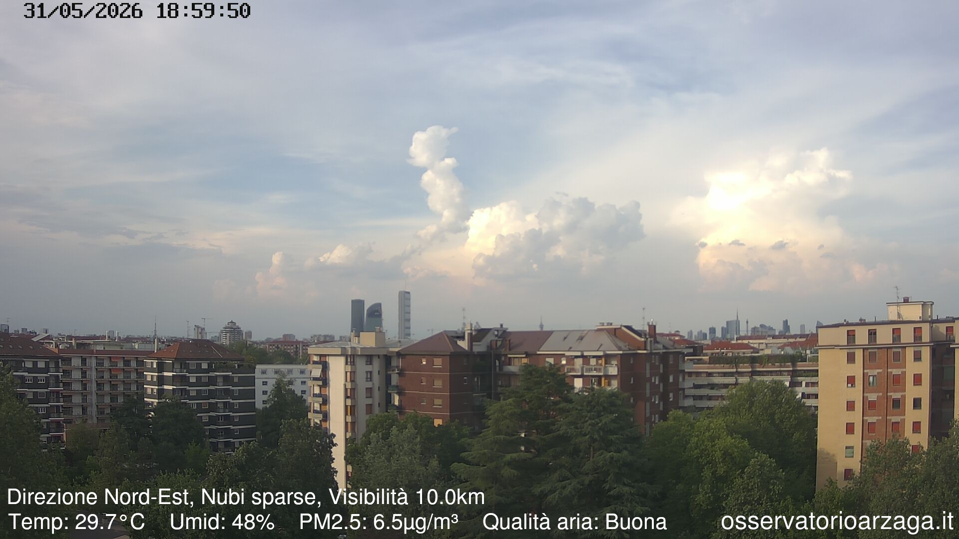 immagine della webcam nei dintorni di Milano La Fontana: webcam Milano Arzaga