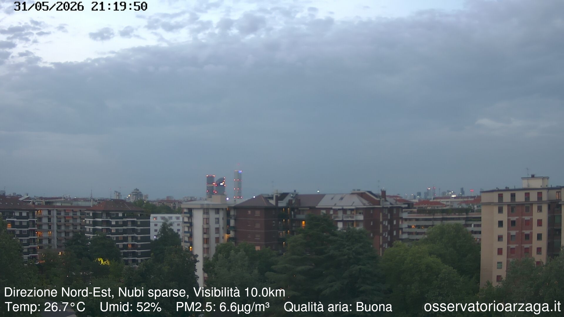 immagine della webcam nei dintorni di Milano Ca' Granda: webcam Milano Arzaga