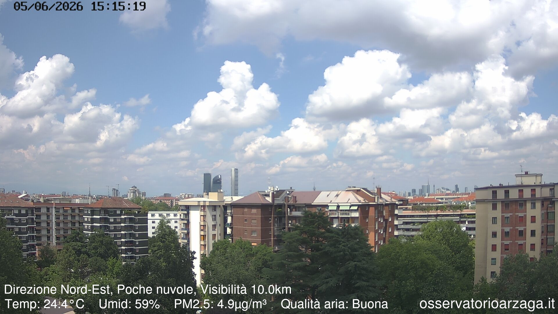 immagine della webcam nei dintorni di Milano Borgo Nuovo: webcam Milano Arzaga