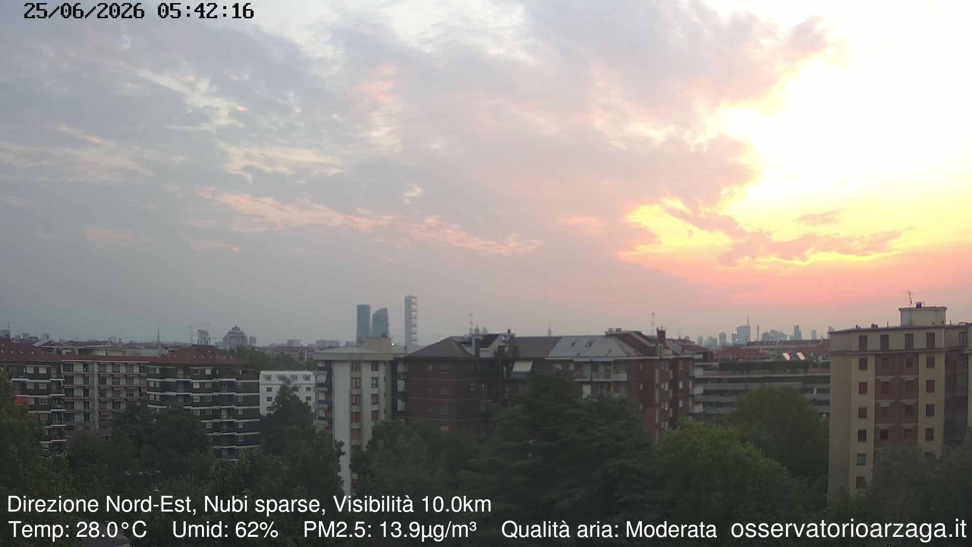 immagine della webcam nei dintorni di Milano Centro Direzionale: webcam Milano Arzaga