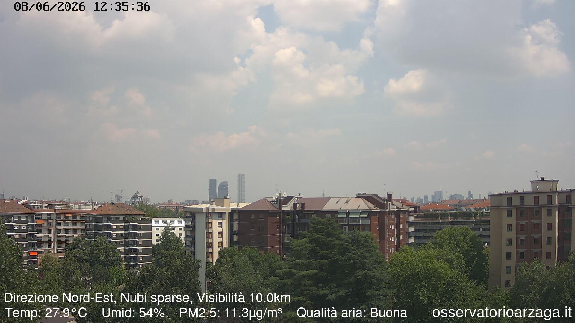 immagine della webcam nei dintorni di Milano San Babila: webcam Milano Arzaga
