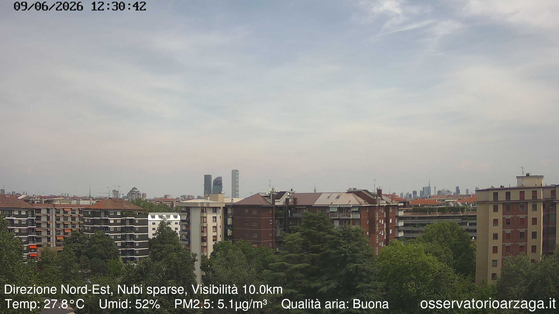 immagine della webcam nei dintorni di Milano: webcam Milano Arzaga