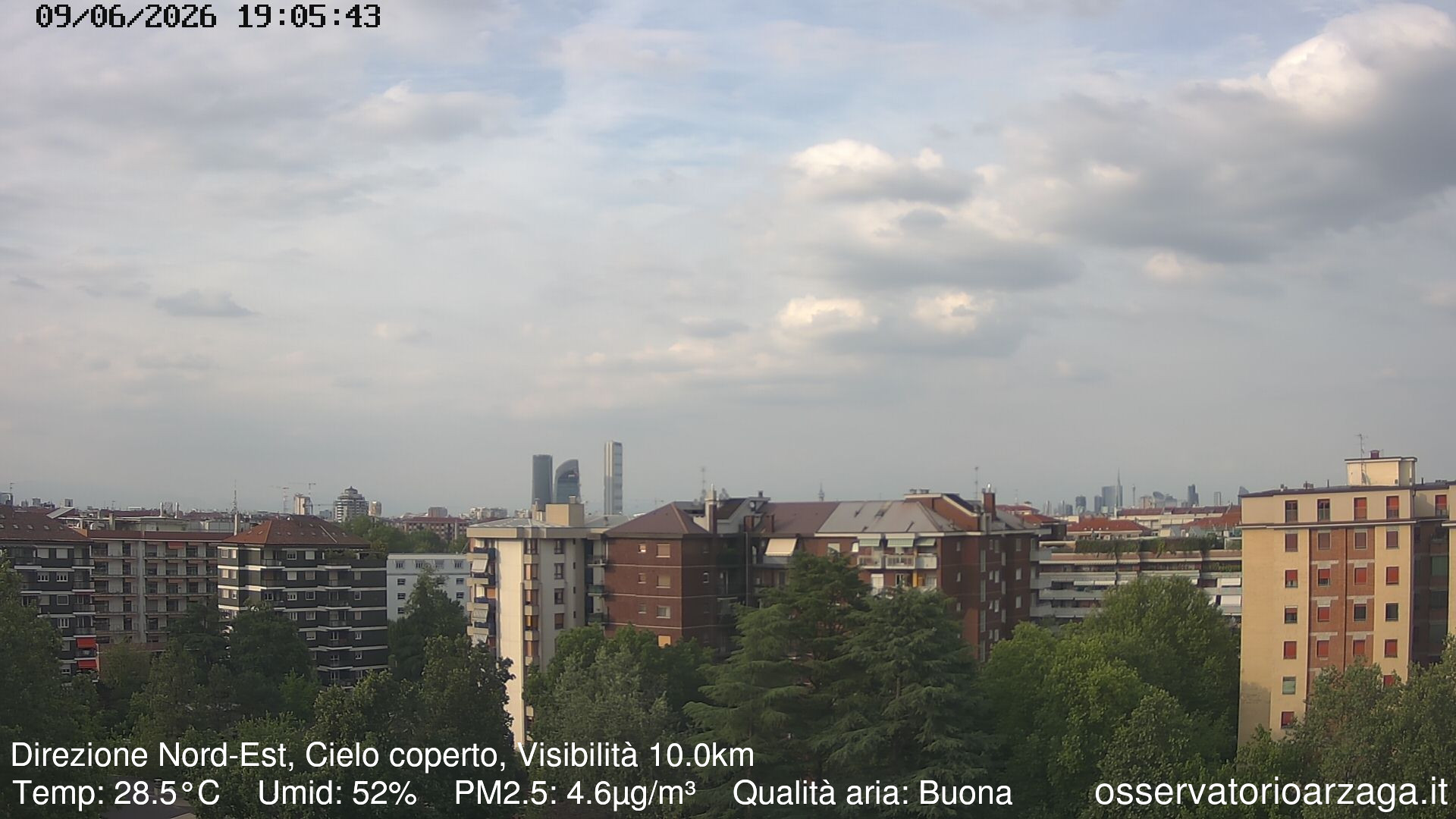 immagine della webcam nei dintorni di Lodi: webcam Milano Arzaga