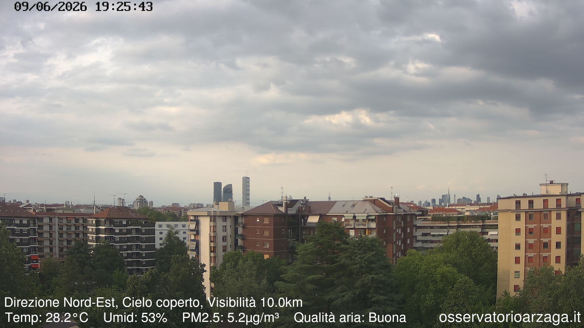 immagine della webcam nei dintorni di Lodi: webcam Milano Arzaga
