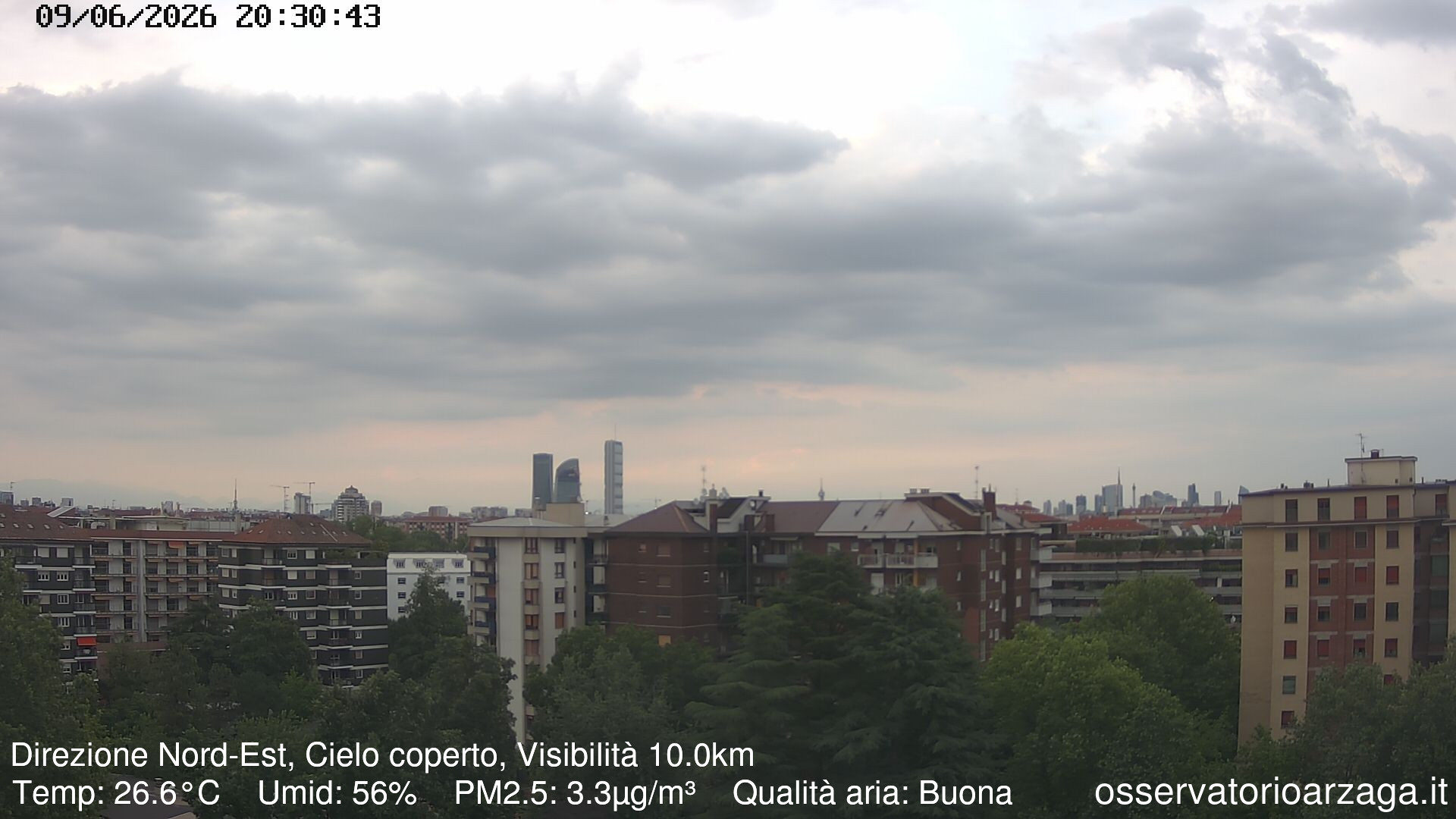 immagine della webcam nei dintorni di Lodi: webcam Milano Arzaga