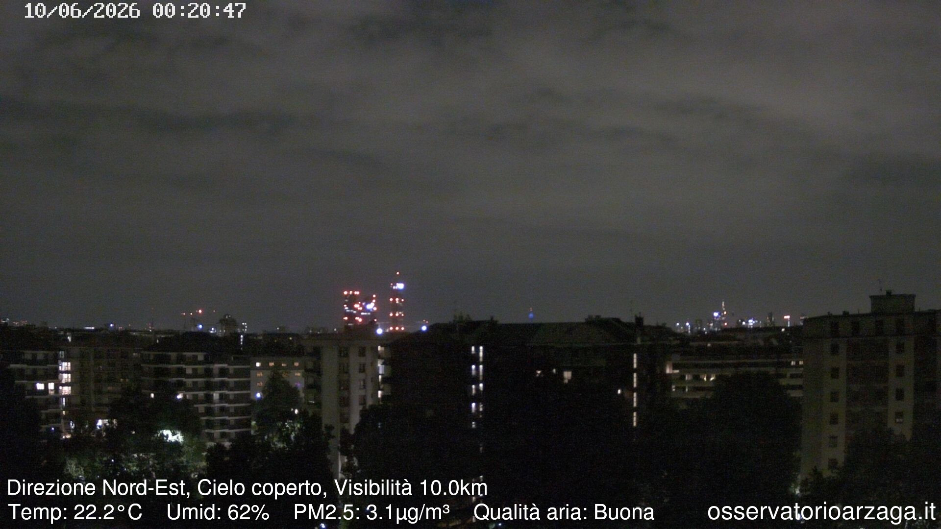immagine della webcam nei dintorni di Milano: webcam Milano Arzaga