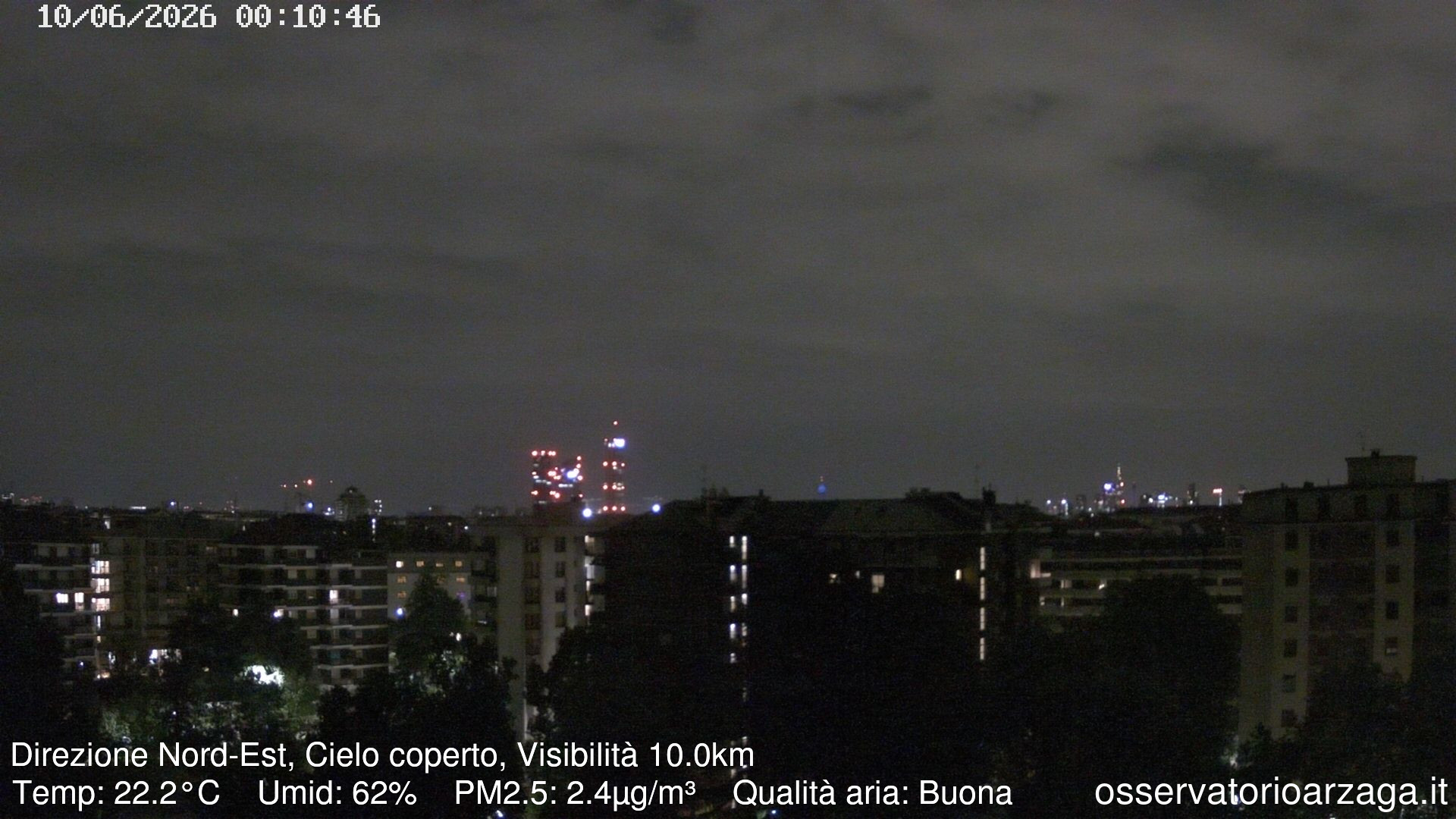 immagine della webcam nei dintorni di Lodi: webcam Milano Arzaga