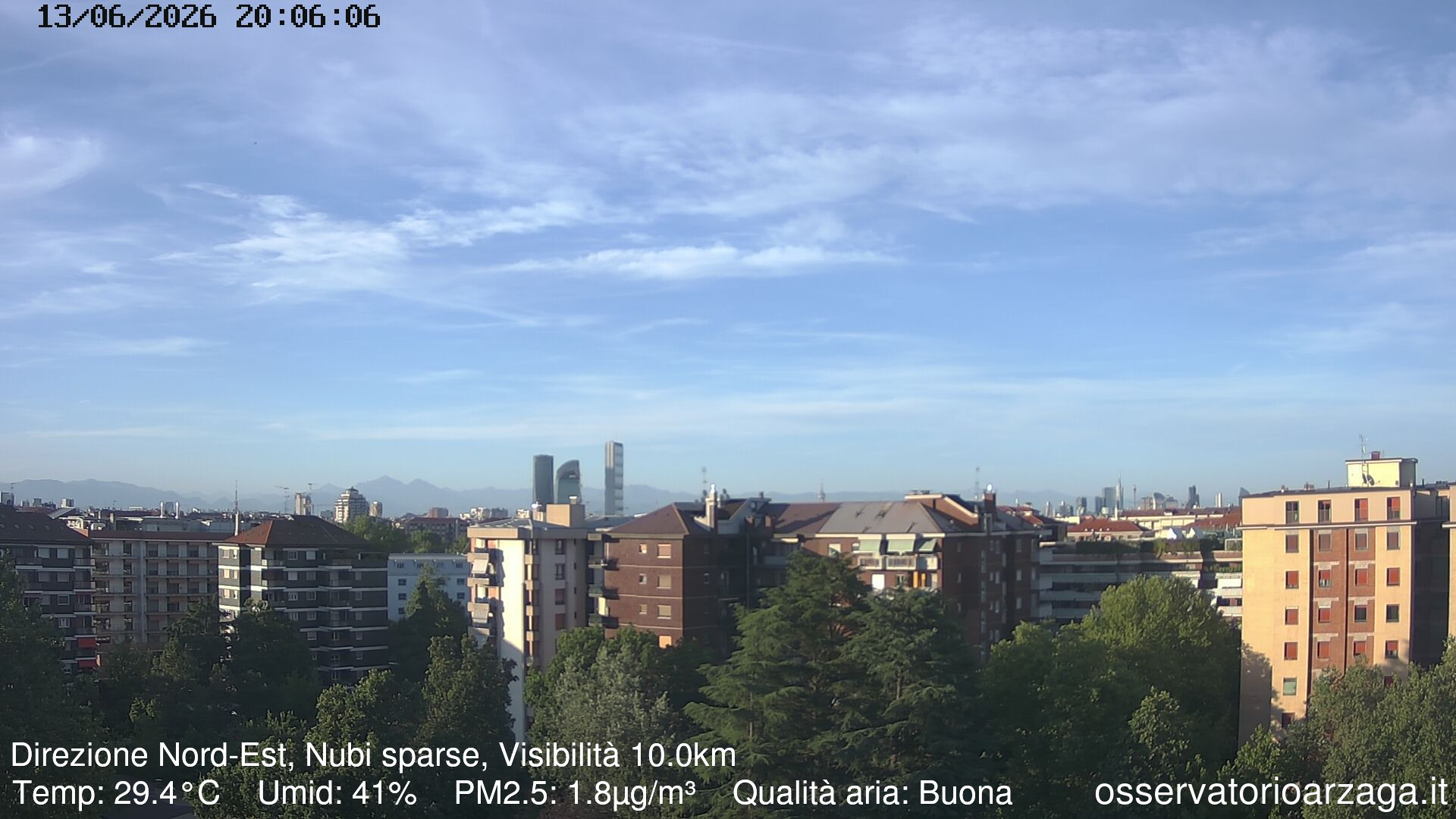 immagine della webcam nei dintorni di Milano Borgo Nuovo: webcam Milano Arzaga