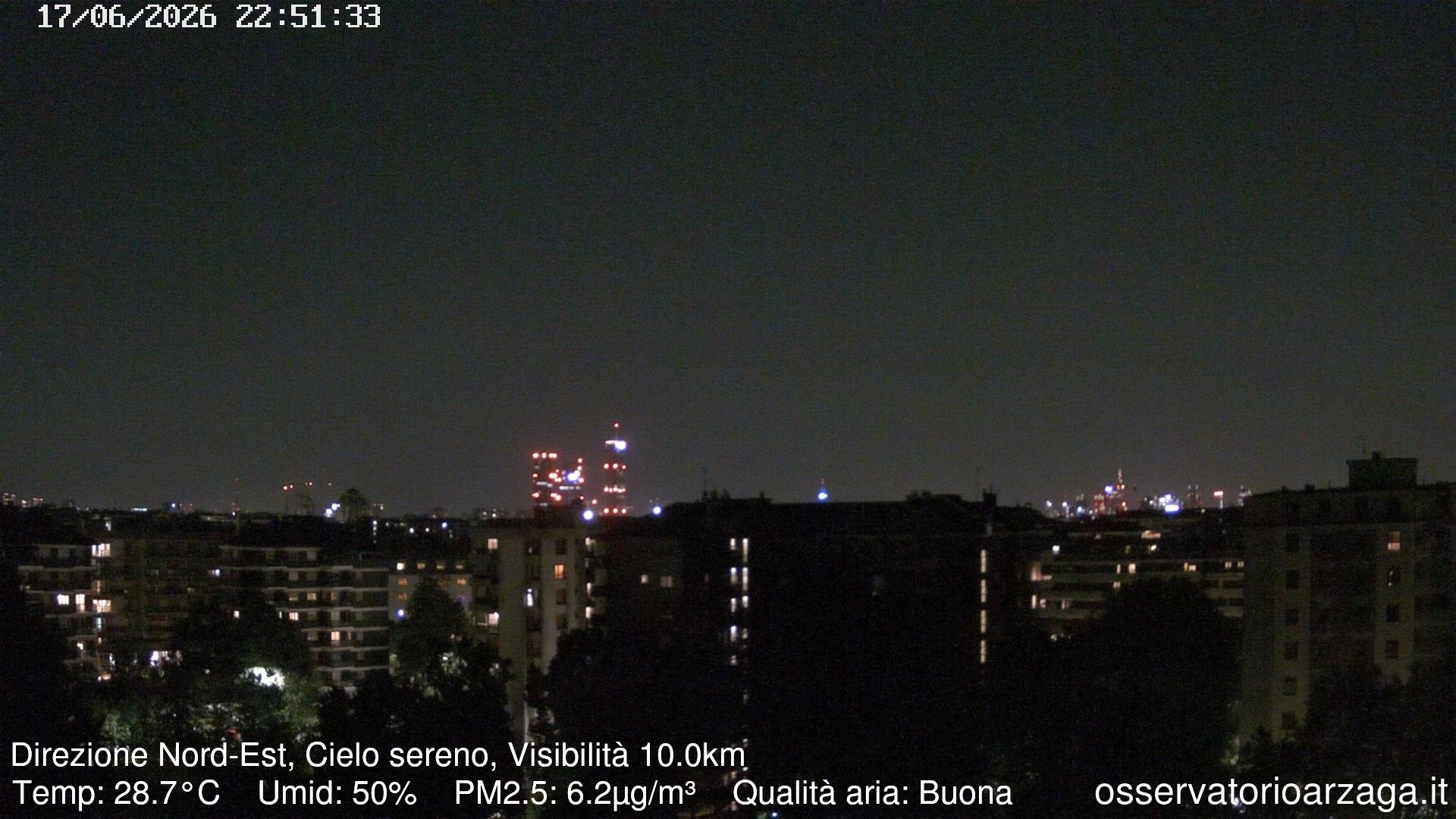 immagine della webcam nei dintorni di Milano Centro Storico: webcam Milano Arzaga