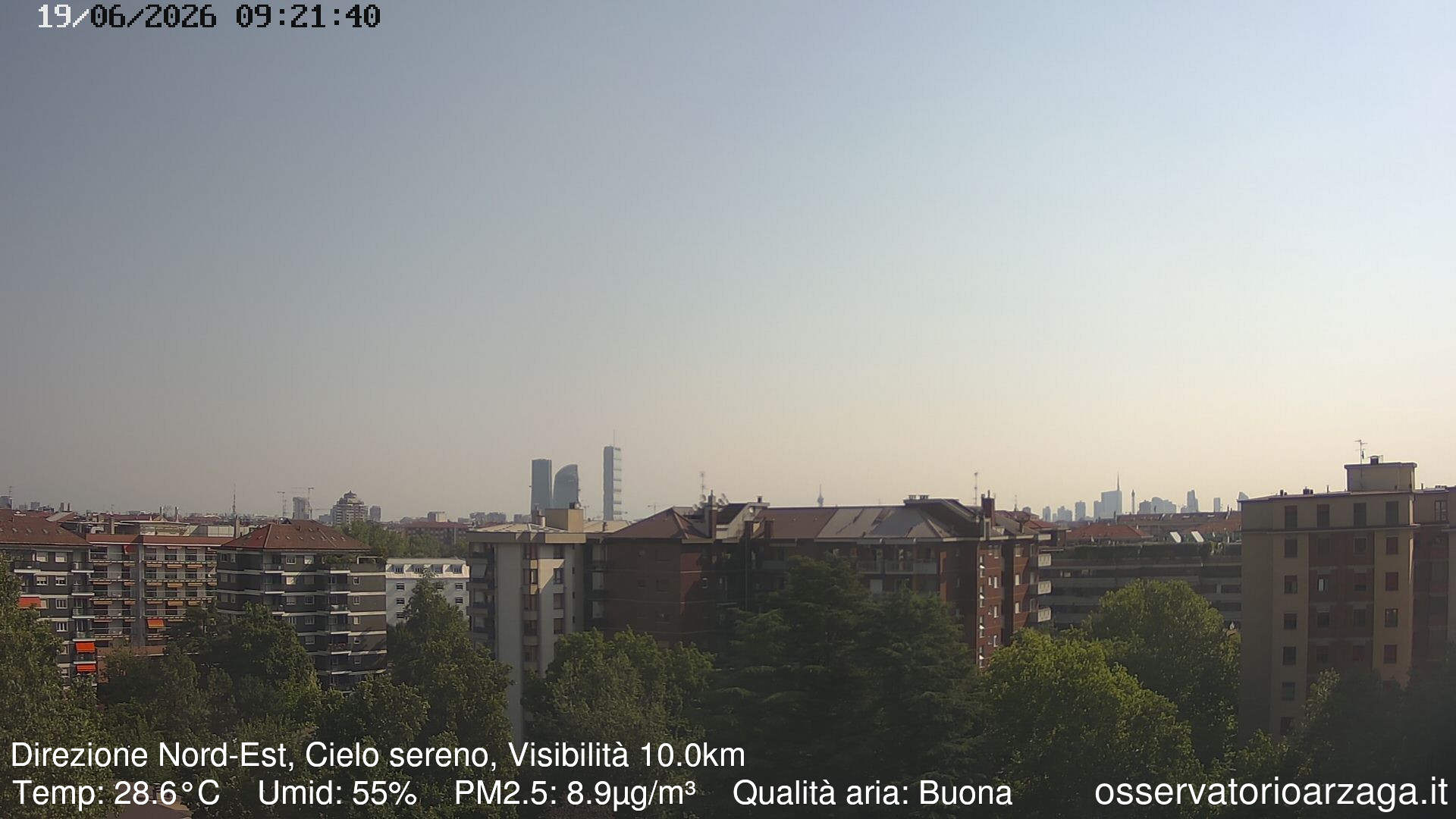 immagine della webcam nei dintorni di Milano Lancetti: webcam Milano Arzaga