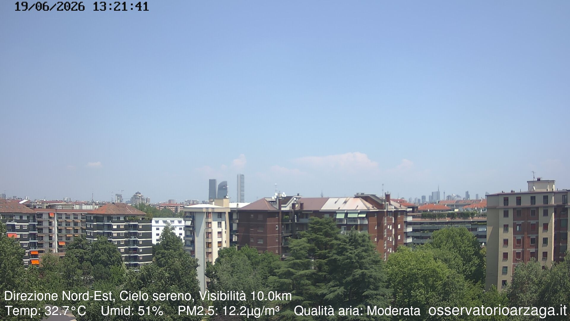 immagine della webcam nei dintorni di Milano Lancetti: webcam Milano Arzaga