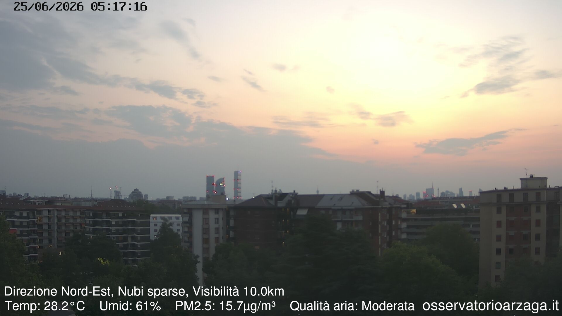 immagine della webcam nei dintorni di Milano Farini: webcam Milano Arzaga