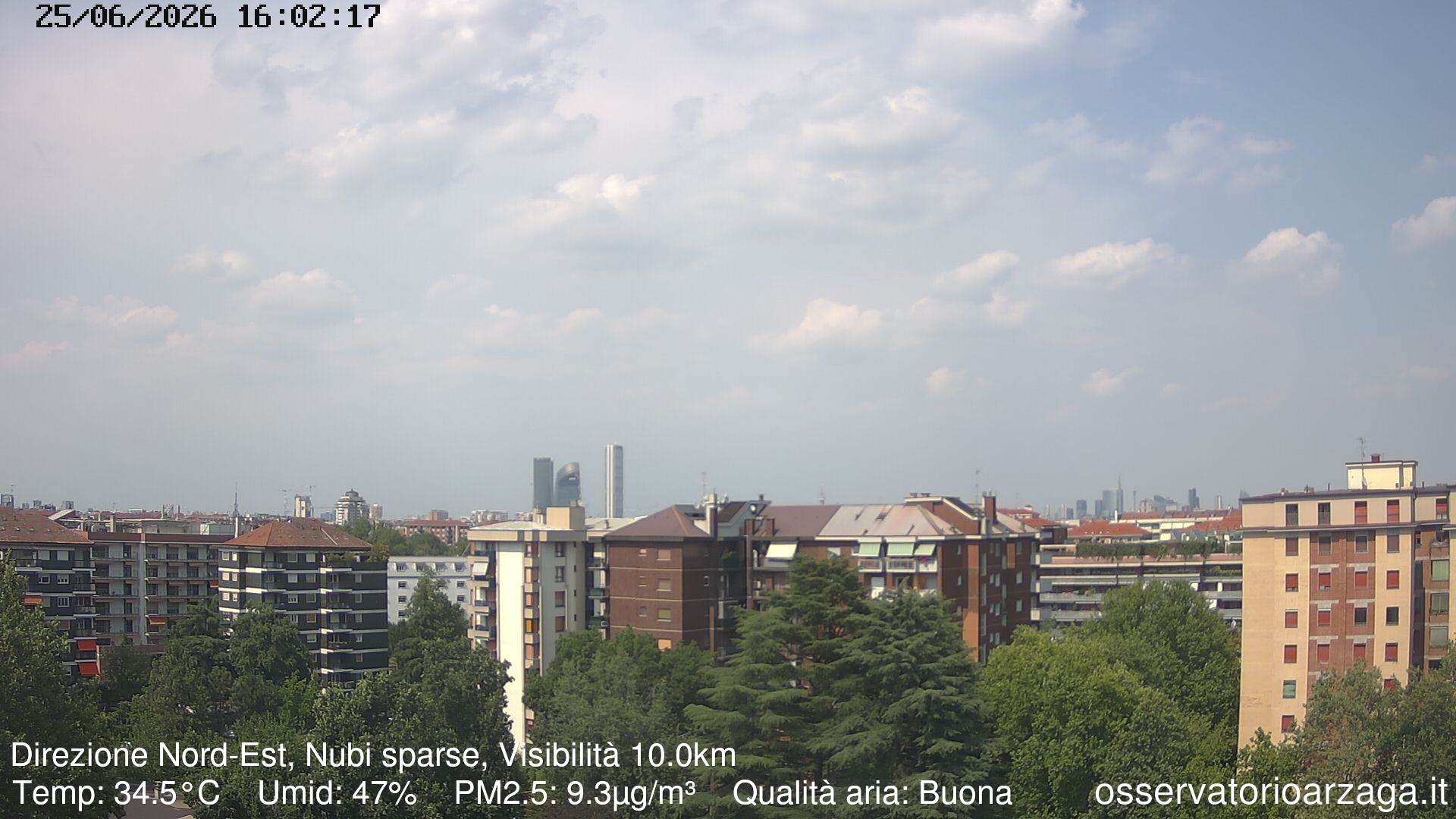 immagine della webcam nei dintorni di Milano Centro Direzionale: webcam Milano Arzaga