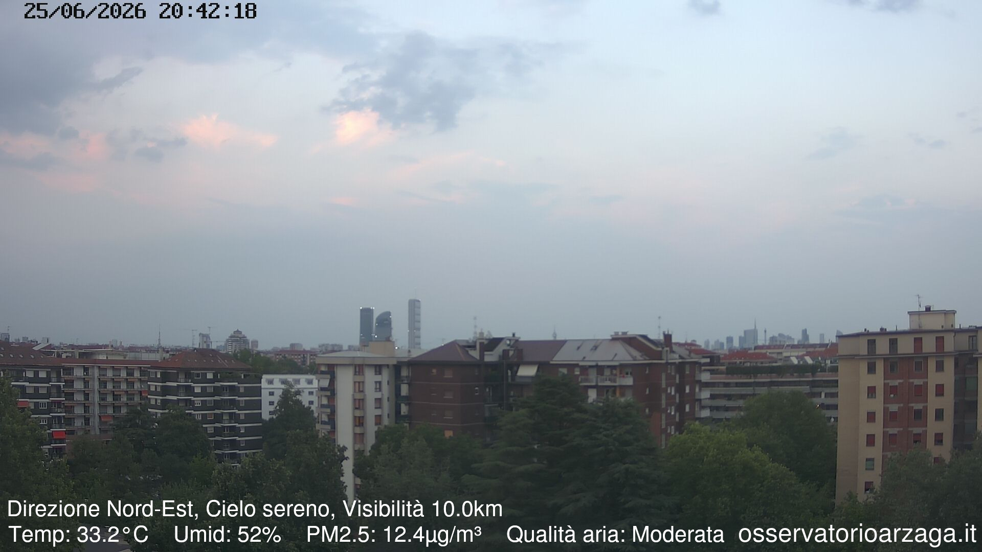 immagine della webcam nei dintorni di Milano Maciachini: webcam Milano Arzaga