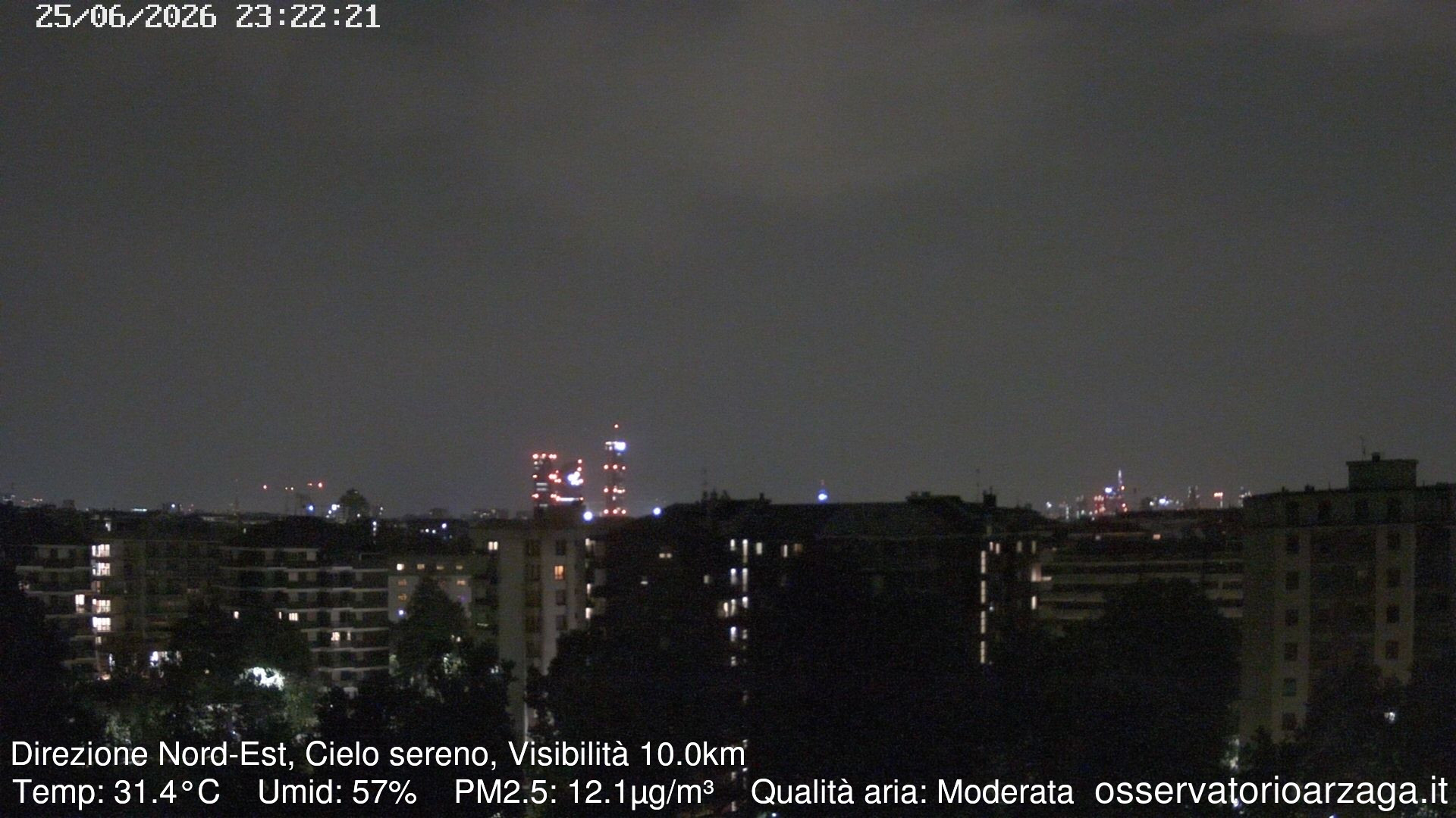 immagine della webcam nei dintorni di Milano Bruzzano: webcam Milano Arzaga