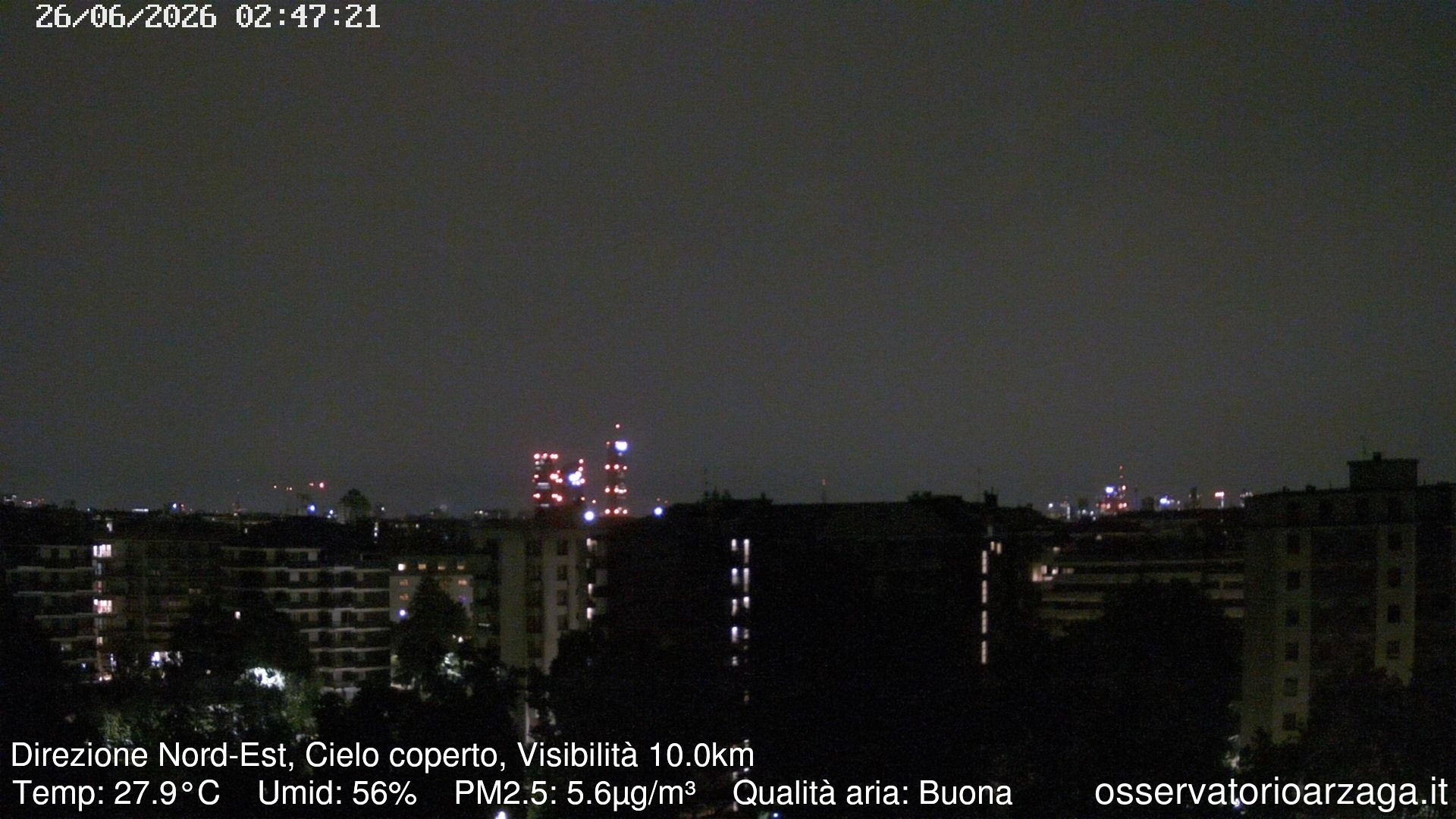 immagine della webcam nei dintorni di Milano Vetra: webcam Milano Arzaga