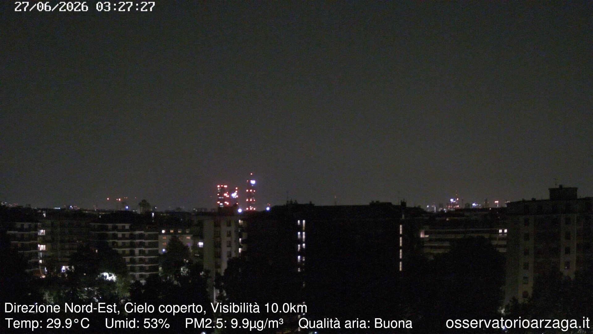 immagine della webcam nei dintorni di Milano Quadrilatero della moda: webcam Milano Arzaga