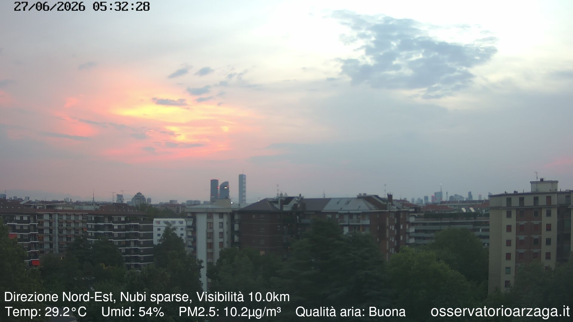 immagine della webcam nei dintorni di Milano Istria: webcam Milano Arzaga