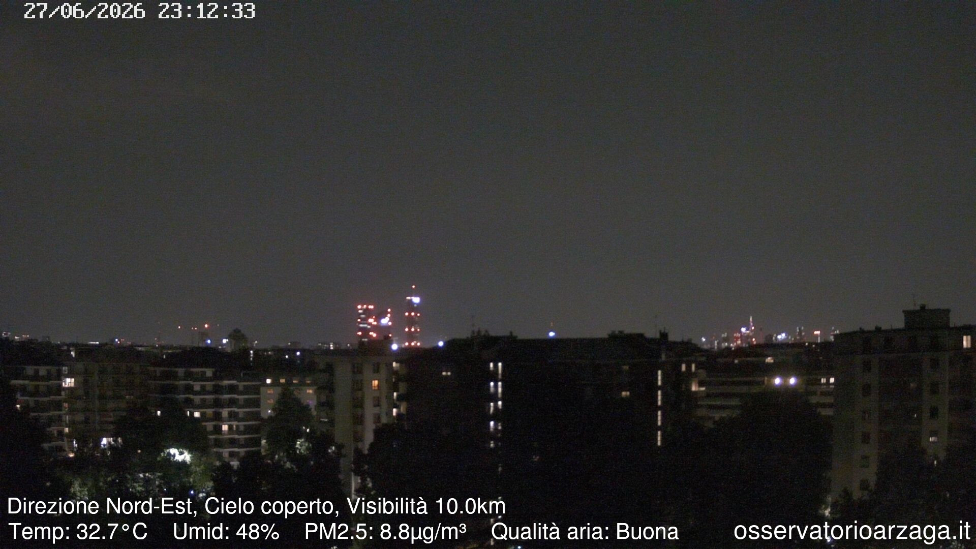 immagine della webcam nei dintorni di Milano Zara: webcam Milano Arzaga