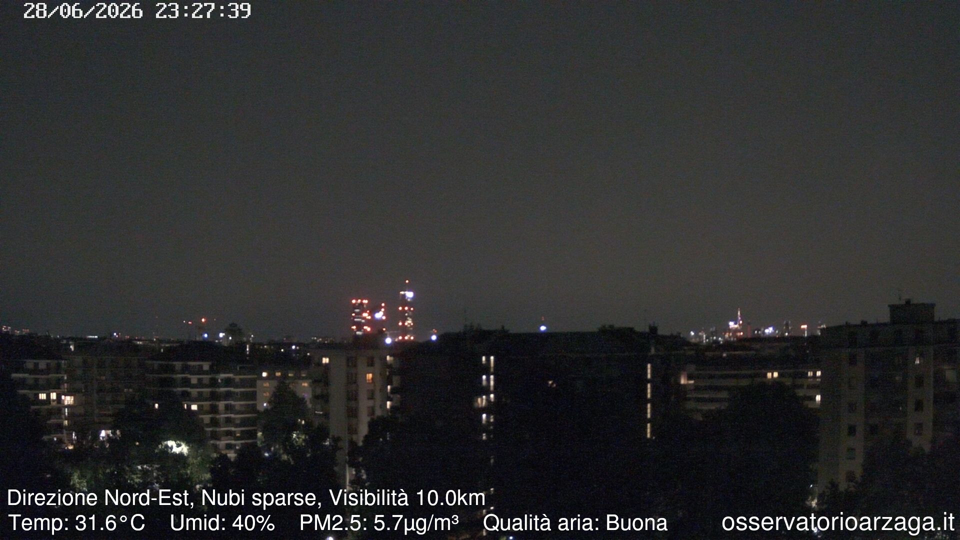immagine della webcam nei dintorni di Milano Centrale: webcam Milano Arzaga