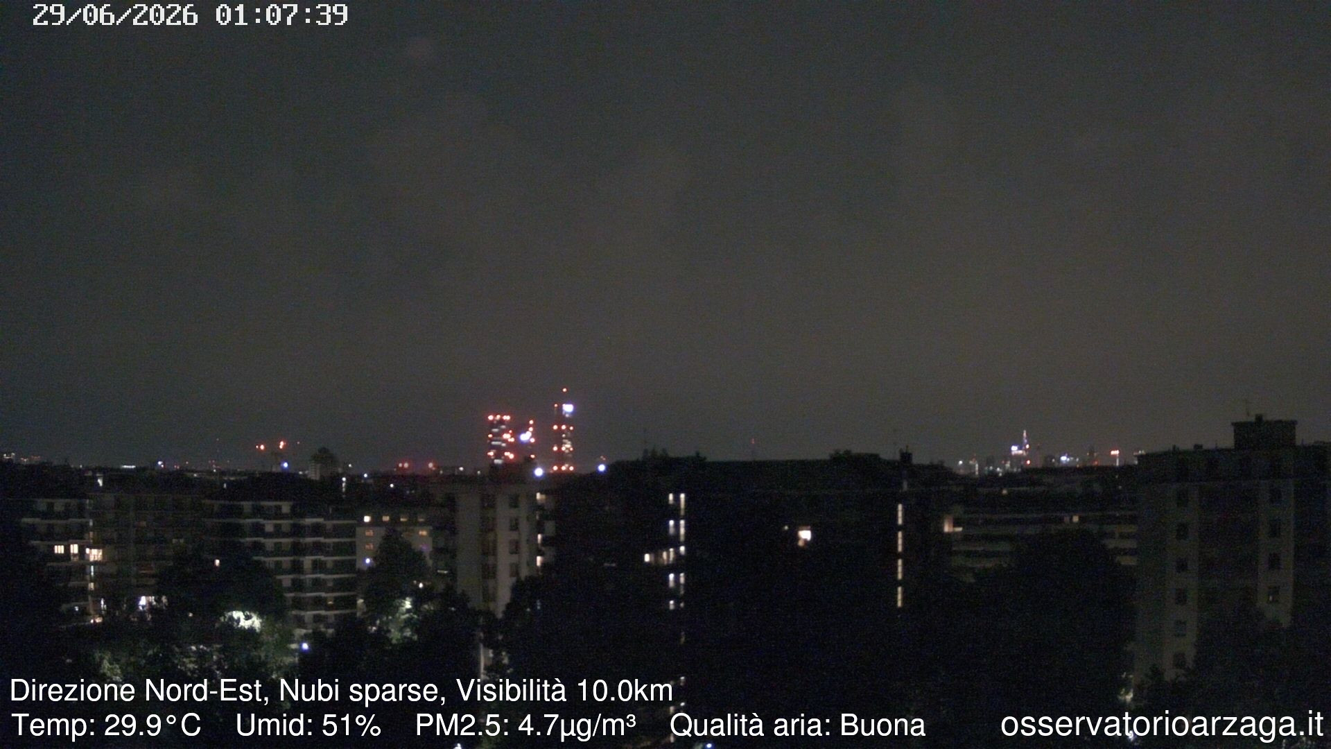 immagine della webcam nei dintorni di Milano Moscova: webcam Milano Arzaga